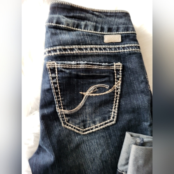 Silver Jeans Suki Capris  Denim, Size 29 - Picture 4 of 6